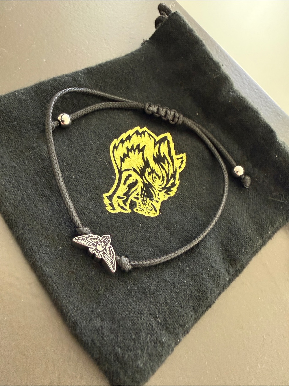 Darc Sport Bracelet with Silver Moth Charm